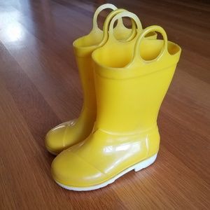 Toms Toddler 7 Yellow Rain Boots